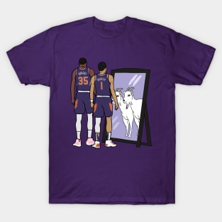 Kevin Durant and Devin Booker Mirror GOATs T-Shirt